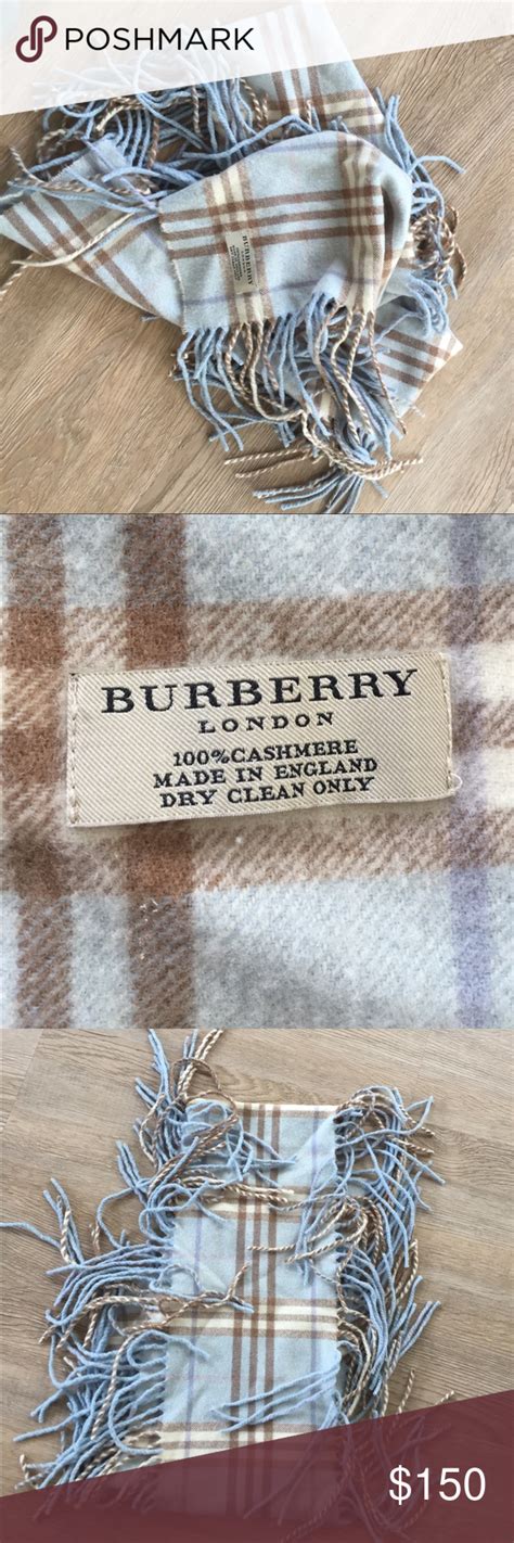 burberry mark printed scarf blue and brown|authentic Burberry scarf sale.